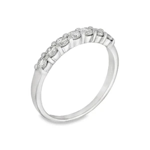 18ct White Gold Diamond Eternity Ring - Size M½ - 0.49ct - Picture 1 of 6