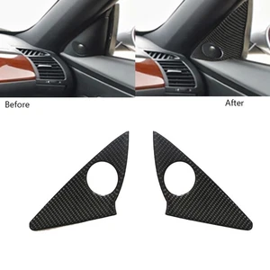  2Pcs For BMW Z4 E85 E86 03-08 Carbon Fiber Front A Pillar Speaker Panel Cover - Picture 1 of 11