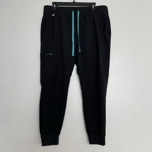 Damen FIG FREEx gefütterte Zamora Jogginghose Scrub Hose schwarz 2474 Größe Large Petite - Bild 1 von 7