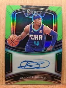 Devonte Graham #SG-DGR #58/99 2020-21 Select Signatures Green PRIZM A0213A - Picture 1 of 2