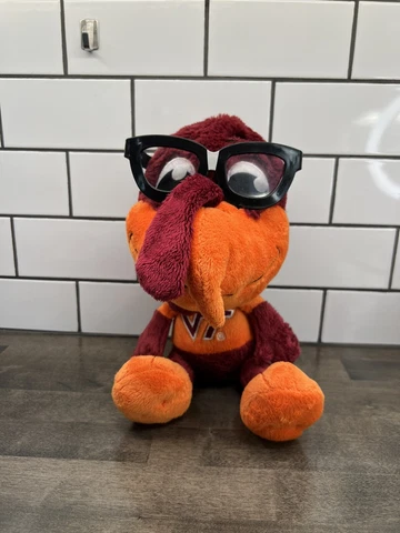 VIRGINIA TECH Study Buddies Team Nerds w/ Glasses, Plush Stuffed Toy, 14" Cover