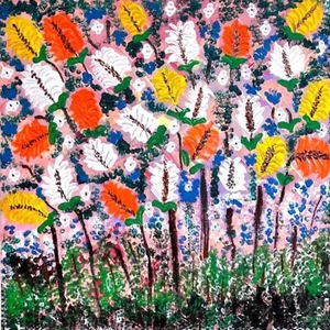 Malerei, Handarbeit Blumen Natur Acryl Leinwand Wandmalerei, Wanddekoration - Bild 1 von 4