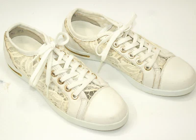 DOLCE & GABBANA women shoes sz 6.5 Europe 37 white S9357 - Image 1 of 4