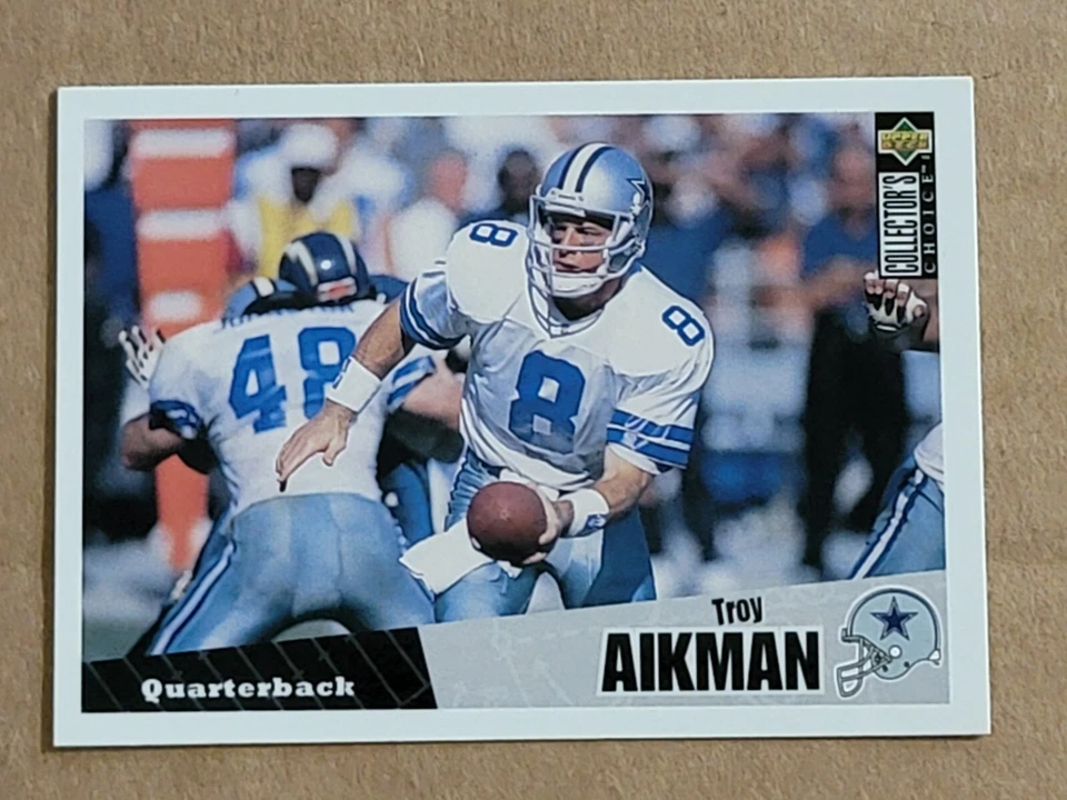 Troy Aikman 1996 Upper Deck Collectors Choice Football Card #295 - Image 1 of 4