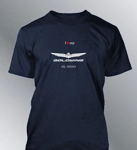Tee shirt personnalise Goldwing GL 1800 S M L XL XXL homme moto - Imagen 1 de 13