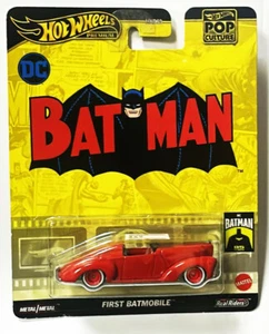 Hot Wheels Pop Culture Premium Batman First Batmobile - Picture 1 of 1