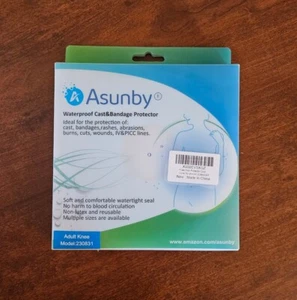 Asunby Waterproof Shower Cast & Bandage Protector Adult Knee Model 230831 New - Picture 1 of 2