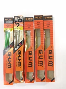 Vintage Junior Gum Rounded Velvet Tip Nylon Toothbrushes - Picture 1 of 6