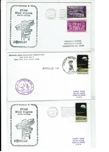 Apollo 14 Jan 1971 Space 3 Covers Tracking Stations: WEST VIRGINIA !! - Picture 1 of 1