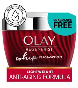 Olay Regenerist Whip Fragrance Free Hydrating Moisturizer Lightweight 1.7 oz - Picture 1 of 1