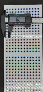 6 mm Plata Reflectante 2D Plano Pegado Señuelo de Pesca Ojos Aborde Artesanía 372 Piezas - Imagen 1 de 7