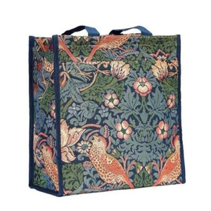 STRAWBERRY THIEF BLUE SHOPPER BAG SIGNARE TAPESTRY SHOULDER WOMEN TRAVEL PRESENT - Picture 1 of 5