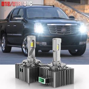 2x D1S LED Headlight Bulbs Replace HID Xenon 6500K for Cadillac Escalade ESV EXT - Picture 1 of 13