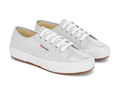 SUPERGA SCARPE 2750 DONNA RAGAZZA LAME W CLASSIC S001820 031 SILVER DAL 35 AL 41 - Immagine 1 di 4