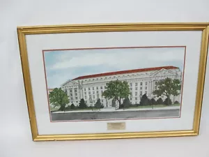 US Customs Service Building Washington DC Historic Art Print Ellen Jones - Picture 1 of 6