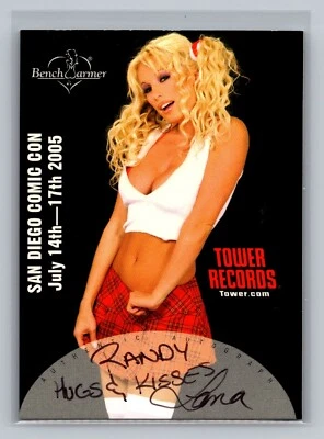 Lana Kinnear 2005 Bench Warmer San Diego Comic-Con SDCC Tower Records #2 AUTO - Image 1 of 2