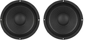 NEW Pair (2) 6.5" 6 1/2" inch Pro Woofer DJ Heavy Duty Replacement Speaker 8 Ohm