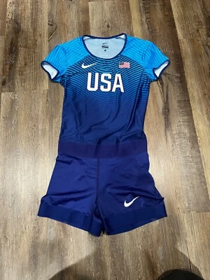 Nike Olympic team issued USA sprint suit. Rare 898164-xxx Mens Sz Med - Image 1 of 4