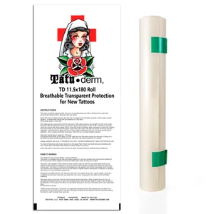 Tatu derm Breathable Transparent Protection for New Tatoos - 11.5 X 180 Roll - Picture 1 of 1