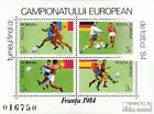 Rumänien Block206 (kompl.Ausg.) postfrisch 1984 Fußball EM Frankreich ´84