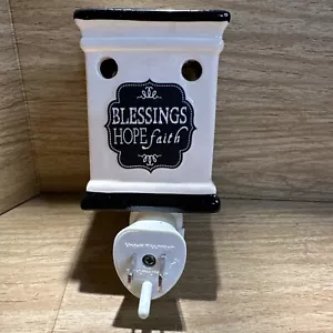 Blessings Hope Faith Electric Plug In Wax Tart Oil Warmer Model Rim 999XC - Picture 1 of 6