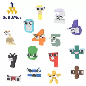 MOC Alphabet Lore Building Blocks 0-9 Number Educational Toys Bricks Kids Gifts - Picture 1 of 6