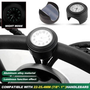 1x Motorraduhr 7/8 '' Lenker Uhr Uhren Clock für Motorrad Aluminiumlegierung DA - Bild 1 von 6