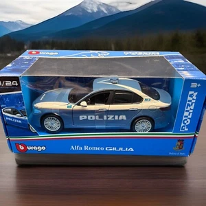 BURAGO 1:24 AUTO DIE CAST ALFA ROMEO GIULIA  POLIZIA   ART  18-20001 - Foto 1 di 2