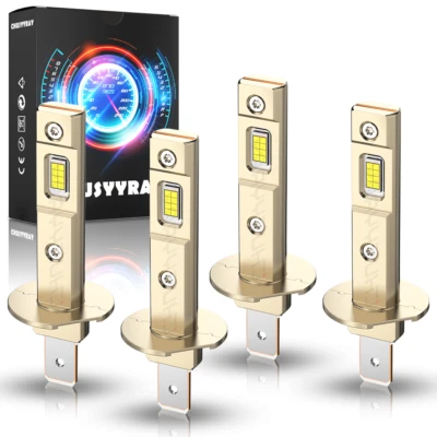 For Acura RSX 2002 2003 2004 4x H1 LED Headlight High/Low Beam Bulbs Combo 6000K - Image 1 of 4