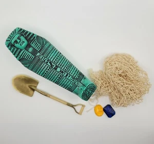 Vtg Hasbro GI Joe Secrets of The Mummy's Tomb Lot Mummy Sarcophagus Gems Net - Picture 1 of 24