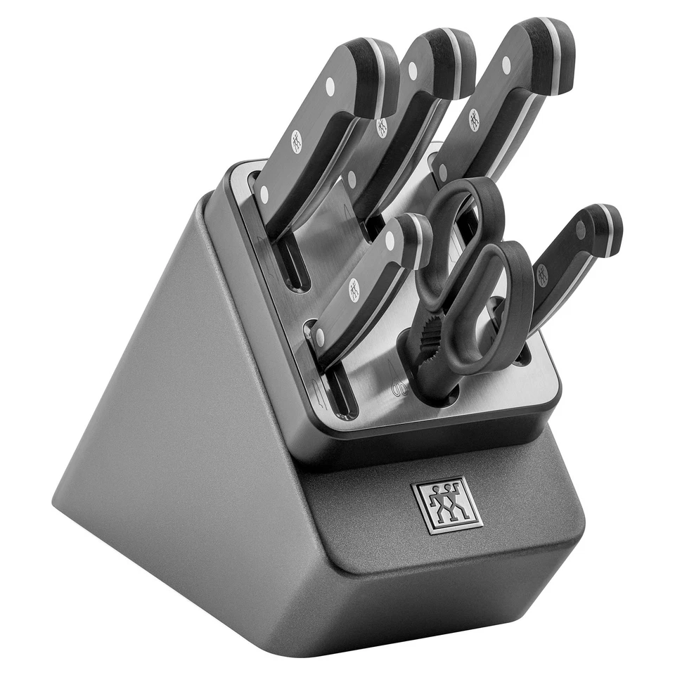 ZWILLING Selbstschärfender Messerblock GOURMET 7 teilig grau - Bild 1 von 1