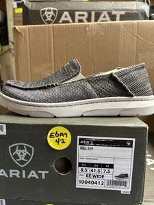 Ariat #42 Herren Hilo 360 Slipper Freizeitschuhe 8,5 Meliert Braun Material Neu - Bild 1 von 6