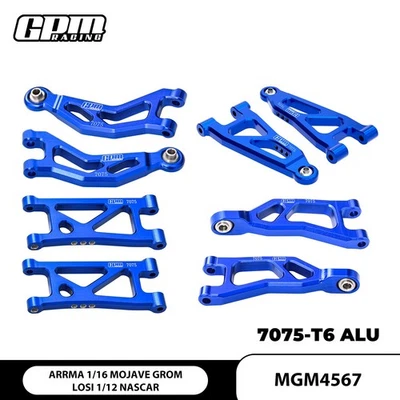 GPM 7075 Alloy (F+R) Suspension Arms Kit ARRMA 1/16 Mojave Grom LOSI 1/12 Nascar - Image 1 of 4
