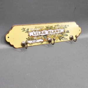 Portasciugamani in latta 28 cm stile rustico country Lilas Blanc - Foto 1 di 7