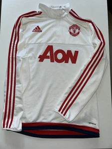 Original Adidas Manchester United Sweat Shirt Top Training Sweater Talla S - Imagen 1 de 8