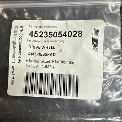 KTM GASGAS HUSQVARNA GAS WATER PUMP DRIVE WHEEL 50 SXS SX Medium OEM - Image 1 of 4