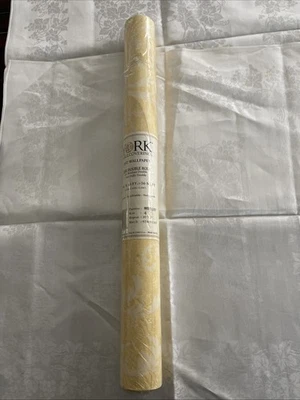 Papel de parede York 1 rolo parafuso rolo duplo WB0187 amarelo claro texturizado 56 pés quadrados *B41 - Imagem 1 de 4