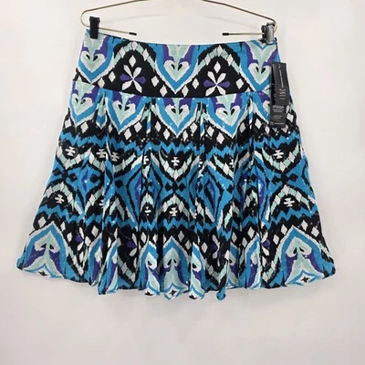 NUEVO CON ETIQUETAS INC International Concepts Mujer 12 Falda Acampanada Geométrica Lentejuelas Forrada Foto 1 de 4