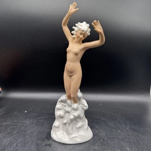 PORZELLANFIGUR DAME ,Akt Figur Porzellan - H.30 - Bild 1 von 13