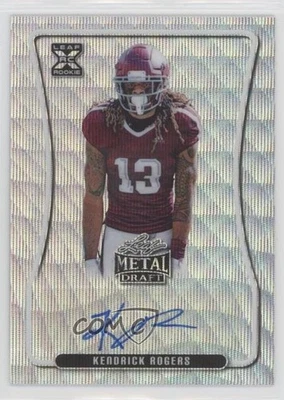 2020 Leaf Metal Draft Silver Wave /50 Kendrick Rogers #BA-KR1 Rookie Auto RC - Image 1 of 2