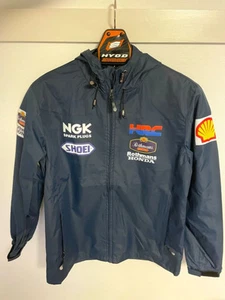 L Rothmans honda HRC MotoGP NSR Jacket Motorcycle wear Racing new Black color - Picture 1 of 12