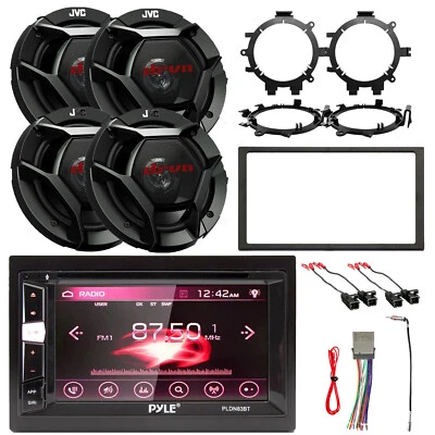 Pyle 6.2'' DVD Bluetooth Receiver, 4x 6.5" Speaker, GM install Kit, Accessories - Image 1 of 4