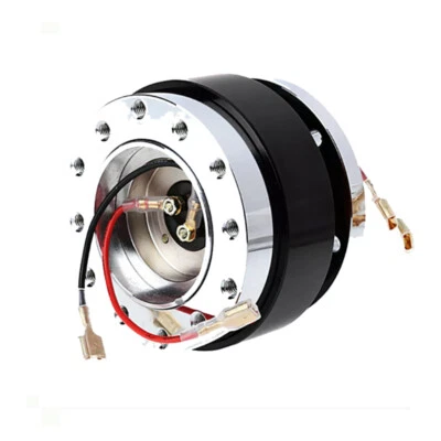 Black Car Accessories Quick Release Boss Kits 6 Hole Steering Wheel Hub Adapter - Image 1 of 4