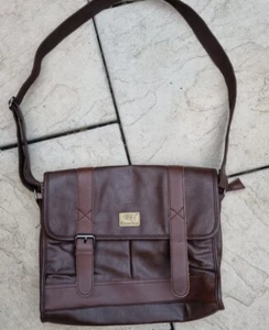 Threebox Brown Messenger Shoulder Bag 16 Inch Cross Body Laptop Bag For any use - Picture 1 of 8
