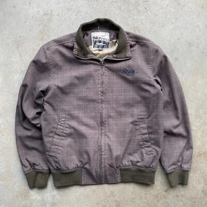 Vintage Billabong Plaid Bomber Jacket Flight Men's Small Full Zip-up - Picture 1 of 10