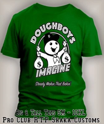 Pro Club Shaka Doughboy Imagine Graphic Sneaker Tee Shirt Big & Tall Streetwear - Image 1 of 4