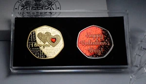 Par de conmemorativos de San Valentín 'Te amo' en estuche rígido de regalo. - Imagen 1 de 16