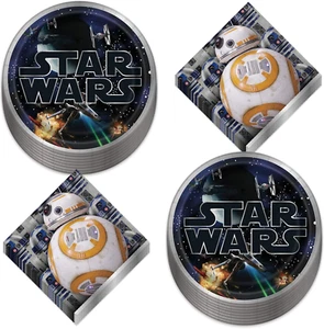 Star Wars Party Supplies - Classic Star Wars Paper Dinner Plates and Luncheon Na - Picture 1 of 5