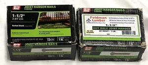 Lot of 2 Grip Rite 112HGJST1 1-1/2" Galvanized Joist Hanger Nails Total 2Lb - Picture 1 of 2