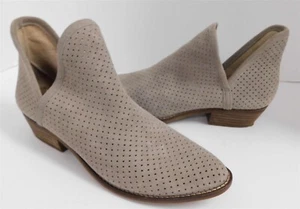 Lucky Brand beige Wildleder perforiertes Leder Stiefeletten 9,5 M - Bild 1 von 6